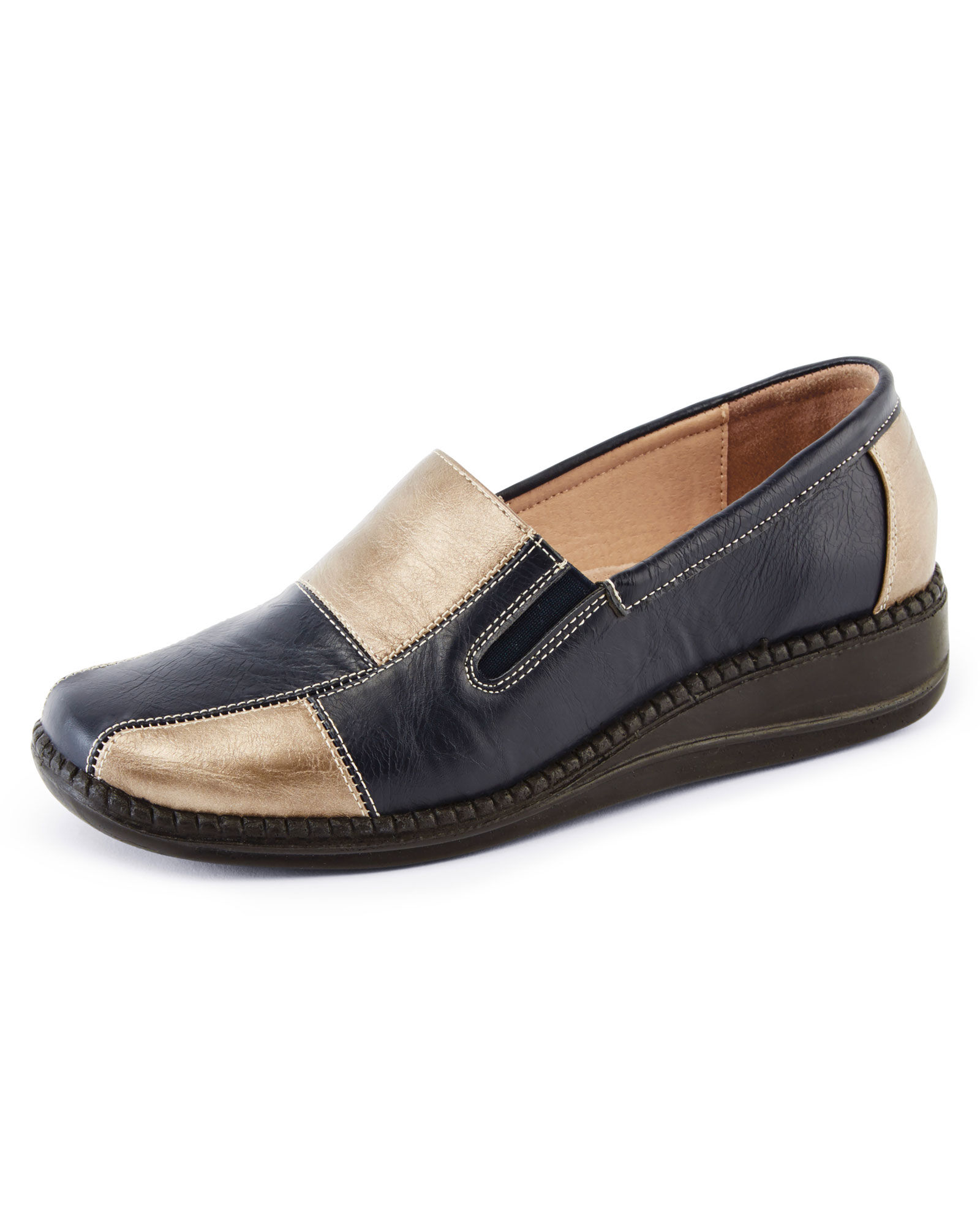 two tone loafers