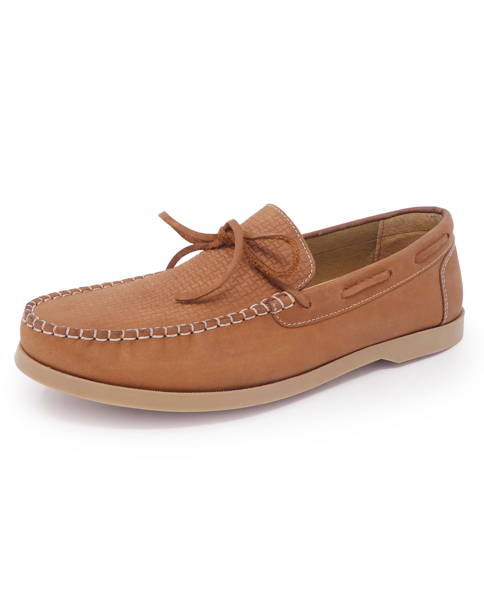 leather slip on boat shoes